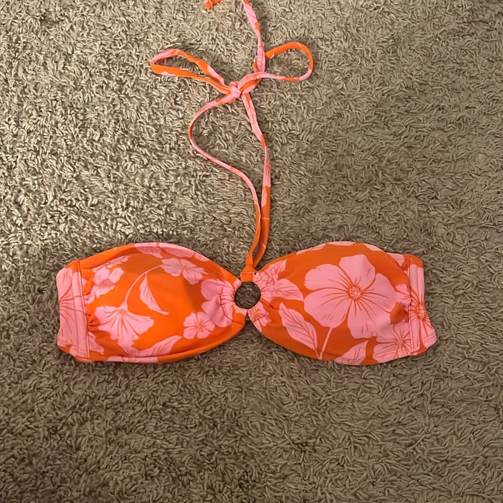 floral bikini top